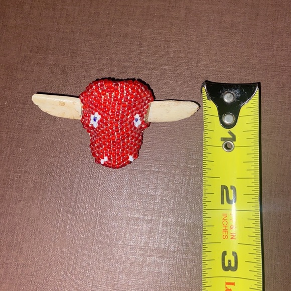 Vintage Zuni beaded Steer Cow souvenir - Picture 10 of 10